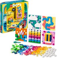LEGO 41957 DOTS Kreativ-Aufkleber-Set, 5in1 DIY Bastelset für Kinder ab 6 Jahren, zum Basteln von personalisierten Mosaik-Aufklebern