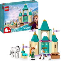 LEGO 43204 Disney Princess Annas und Olafs Spielspaß im Schloss, Spielzeug aus Die Eiskönigin zum Bauen mit Pferdefigur, ab 4 Jahre