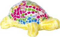 Décopatch KIT036C - Mini Set Schildkröte aus Pappmaché, 4,5x19x13,5cm, für Kinder geeignet, einfach zum Verzieren, Kartonbraun, 1 Set