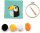 Avenue Mandarine - Ein Stickbild Punch Needle, Kreuzstich-Set für Kinder – ab 6 Jahren – Tukan zum Nähen Stoff 18 x 18 cm, Nadel Punch Needle, Nadel aus Kunststoff, Anleitung – KC152C