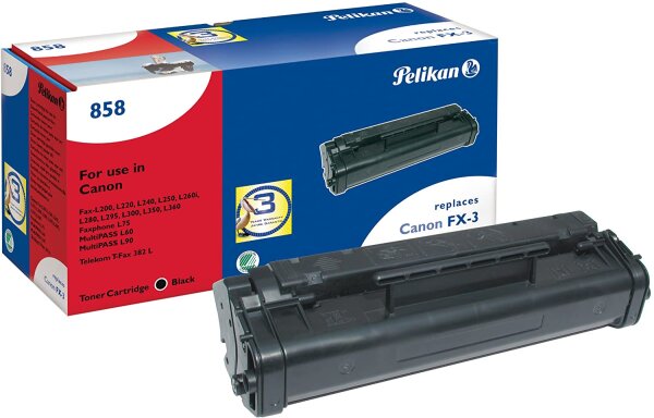 Pelikan Toner 858 komp. zu 1557A003 Canon Fax L200 - FX-3 black