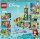 LEGO 43207 Disney Arielles Unterwasserschloss, Geschenkidee für Mädchen und Jungen ab 6 Jahren mit Arielle die kleine Meerjungfrau und 4 Delfin-Figuren