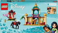 LEGO 43208 Disney Jasmins und Mulans Abenteuer, Prinzessinnen-Spielzeug zum Bauen mit Mini-Puppen, Pferde- und Tigerfiguren, Spielzeug, Disney Figuren