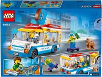 LEGO 60253 City Great Vehicles Eiswagen, kreatives Spielzeug mit Skater- und Hundefigur, Geschenk für Mädchen und Jungen ab 5 Jahren, Kinderspielzeug