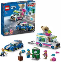 LEGO 60314 City Eiswagen-Verfolgungsjagd, Polizeiverfolgung mit Eiskanone und Abfangfahrzeug, Polizei-Spielzeug für Jungen und Mädchen ab 5 Jahren