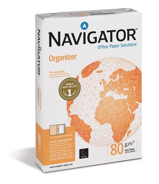 Navigator Organizer 80g/m² DIN-A4 - 2-fach gelocht 500 Blatt weiß