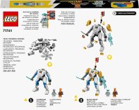 LEGO 71761 NINJAGO Zanes Power-Up-Mech EVO, Spielzeug ab 6 Jahren mit Ninja-Actionfigur und Schlange