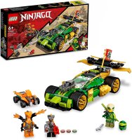 LEGO 71763 NINJAGO Lloyds Rennwagen EVO, Auto-Spielzeug ab 6 Jahren mit Rennauto und Schlangen-Figuren