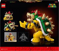 LEGO 71411 Super Mario Der mächtige Bowser, 3D-Modell-Bausatz, Bewegliche Figur zum Sammeln mit Duellplattform, Geschenkidee für Fans
