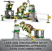 LEGO 76944 Jurassic World T. Rex Ausbruch, Dinosaurier...