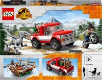 LEGO 76946 Jurassic World Blue & Beta in der Velociraptor-Falle, Spielzeugauto mit Dinosaurier Figuren, Geschenk für Kinder ab 6 Jahren