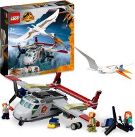 LEGO 76947 Jurassic World Quetzalcoatlus: Flugzeug-Überfall, Dinosaurier Spielzeug mit Figuren, Geschenk für Kinder ab 7 Jahre