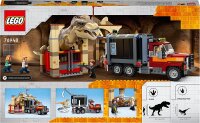 LEGO 76948 Jurassic World T. Rex & Atrociraptor: Dinosaurier-Ausbruch, Set mit LKW und 4 Minifiguren, Dinosaurier Spielzeug Geschenk