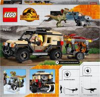 LEGO 76951 Jurassic World Pyroraptor & Dilophosaurus Transport, Dinosaurier Spielzeug, Spielzeugauto Off-Roader mit Dino Figur ab 7 Jahre