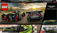 LEGO 76910 Speed Champions Aston Martin Valkyrie AMR Pro & Vantage GT3, Bausatz mit 2 Rennwagen, Modellautos für Kinder ab 9 Jahre, 2022 Kollektion