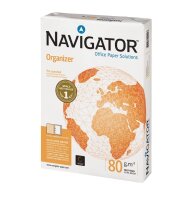 Navigator Organizer 80g/m² DIN-A4 - 4-fach gelocht 500 Blatt weiß