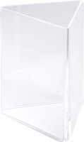 Exacompta - Art.-Nr. 86558D - 1 dreiptychon Vertikaler Sichthalter - DIN A6 - aus hochwertigem PMMA (Acryl) - hohe Transparenz - robust und UV-beständig - Kristallfarben