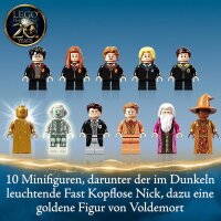 LEGO 76389 Harry Potter Schloss Hogwarts Kammer des Schreckens Spielzeug Set, goldene Voldemort Minifigur und Große Halle, Geschenkideen für Kinder