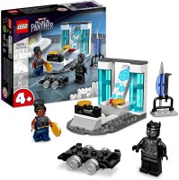 LEGO 76212 Marvel Shuris Labor, Black Panther Lernspielzeug zum Bauen mit Minifiguren, Spielzeug für Mädchen und Jungen ab 4 Jahren, Avengers Geschenk