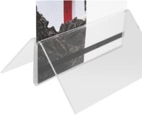 Exacompta - Art.-Nr. 88658D - 1 Kartenhalter Größe M (Breite 100 mm) - für DIN A7 - aus hochwertigem PMMA (Acryl) - hohe Transparenz - robust und UV-beständig - Kristallfarben