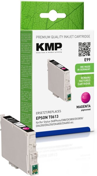 KMP E99 magenta pigmentiert Tintenpatrone ersetzt Epson Stylus T0613