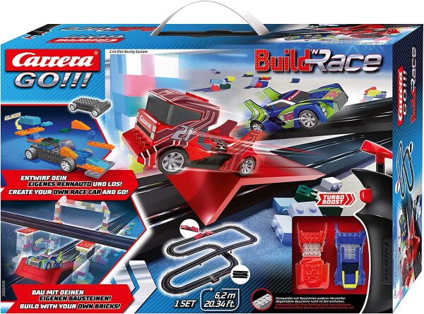 Carrera GO!!! Build 'n Race Rennstrecken Set für Kinder ab 6 Jahren &,  74,99 €