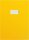 HERMA 19746 Karton Heftumschlag DIN A4, Hefthülle mit Beschriftungsfeld, aus stabilem und extra starkem Papier, Heftschoner für Schulhefte, gelb
