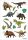 HERMA 15480 Sticker für Kinder, Dinosaurier (42 Aufkleber, Papier, matt) selbstklebend, permanent haftende Motiv Etiketten für Mädchen und Jungen, bunt