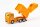 siku 0811, Müllwagen, Metall/Kunststoff, Orange, Spielzeugauto für Kinder, Kippbarer Müllbehälter
