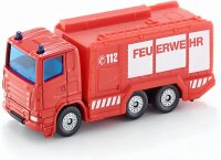 siku 1034, Feuerwehr Tanklöschfahrzeug, Metall/Kunststoff, Rot, Anhängerkupplung