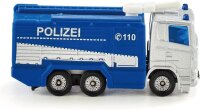 siku 1079, Polizei Wasserwerfer, Blau/Weiß, Schwenkbarer Wasserwerfer, Spielzeugfahrzeug für Kinder