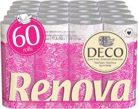 Renova DECO Toilettenpapier 4-lagig weiß dekoriert...
