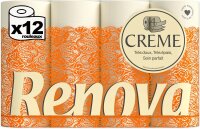 Renova Toilettenpapier 4 lagig Creme parfümiert, 12 Rollen Rolle