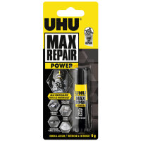 UHU Max Repair POWER 8g Transparenter Extremkleber - Polymertechnologie - Lösemittelfrei