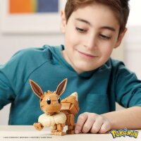Mattel MEGA HDL84 - Mega Construx Evoli Pokémon Baukasten, Konstruktionsspielzeug für Kinder, Spielzeug ab 7 Jahren