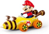 Carrera RC Mario Kart™ Bumble V, Mario für Kinder ab 6 Jahren I ferngesteuertes Auto mit Nintendo-Lizenz & Scheinwerfern bei Nacht, bis zu 9km/h I dynamische Figurbewegung I Geschenke zu Ostern