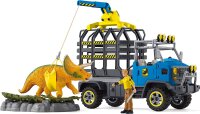 schleich 42565 Dinosaurier Truck Mission, für Kinder ab 5-12 Jahren, DINOSAURS - Spielset