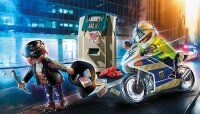 PLAYMOBIL City Action 70572 Polizei-Motorrad: Verfolgung des Geldräubers, Für Kinder von 4 - 10 Jahre