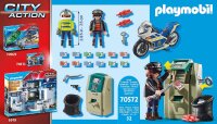 PLAYMOBIL City Action 70572 Polizei-Motorrad: Verfolgung des Geldräubers, Für Kinder von 4 - 10 Jahre