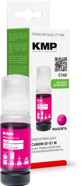 KMP C140 magenta Tintenflasche kompatibel mit Canon GI51M (4547C001)