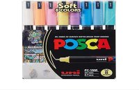 uni Posca PC1MR Stift, extra feine Spitze, weiche Farben,...