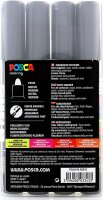 uni-ball Pigmentmarker POSCA PC-5M, 4er Box, neonfarben,...