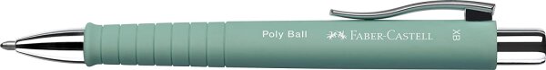 Faber-Castell 241165 - Kugelschreiber Poly Ball XB, mintgrün, 1 Stück, mit auswechselbarer Mine, dokumentenecht