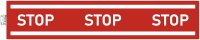 Exacompta - Art.-Nr. 67017E - 1 x 100 m STOP Klebeband rot zur Boden- oder Wandmarkierung - Warnung vor Risiken und Gefahrenzonen - Maße Band: 100 x 20 cm