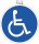 Exacompta - Art.-Nr. 67027E - 1 Paneel Parking Reserve-Klebeplatte - Aus rutschfestem und UV-beständigem PVC - Durchmesser der Platte: 30 cm - Farbe: Blau
