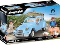 PLAYMOBIL Classic Car 70640 Citroën 2 CV, Ente mit abnehmbarem Verdeck, Sammlerstück für Autofans, Spielzeug für Sammler und Kinder ab 5 Jahren