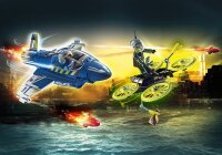 PLAYMOBIL City Action 70780 Polizei-Jet: Drohnen-Verfolgung, Spielzeug für Kinder ab 5 Jahren