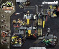 PLAYMOBIL Dino Rise 70925 Dino Mine, Minenbahn mit Fahrzeugen und Fallen, Spielzeug für Kinder ab 5 Jahren
