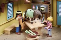 PLAYMOBIL Wiltopia 71007 Tierpflegestation mit Lichteffekten und Spielzeugtieren, Nachhaltiges Spielzeug für Kinder ab 4 Jahren