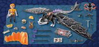 PLAYMOBIL DreamWorks Dragons 71081 Dragons: The Nine Realms - Thunder & Tom, Dragons-Figur und Spielzeug-Drache mit Schussfunktion und Lichtmodul, Spielzeug für Kinder ab 4 Jahren